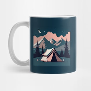 Camping Life Vintage Style Mug